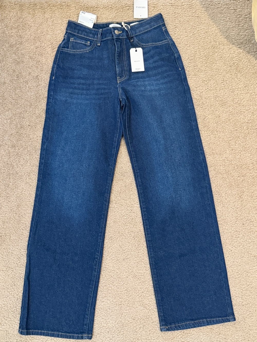Forever 21 jeans, size 26, 90s fit jeans, loose fit, relaxed leg, NWT